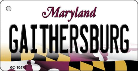 Gaithersbury Maryland State License Plate Tag Key Chain KC-10472