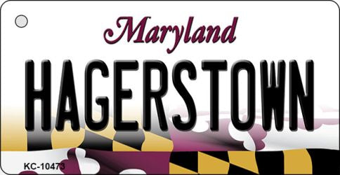 Hagerstown Maryland State License Plate Tag Key Chain KC-10473