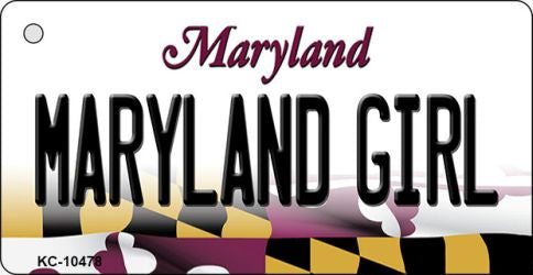 Maryland Girl Maryland State License Plate Tag Key Chain KC-10478