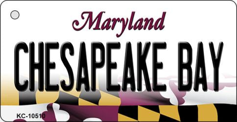 Chesapeake Bay Maryland State License Plate Tag Key Chain KC-10510