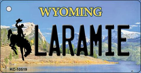 Laramie Wyoming State License Plate Tag Key Chain KC-10519