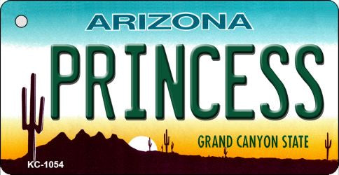 Princess Arizona State License Plate Tag Key Chain KC-1054