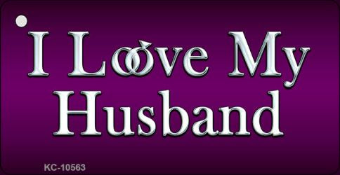 I Love My Husband Novelty Metal Key Chain KC-10563