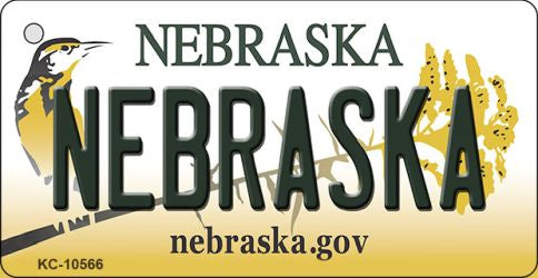 Nebraska State License Plate Tag Novelty Key Chain KC-10566