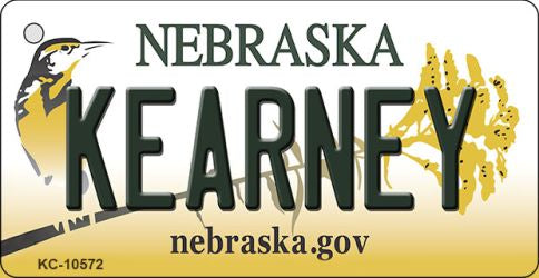 Kearney Nebraska State License Plate Tag Novelty Key Chain KC-10572