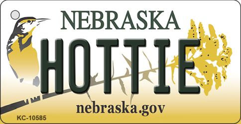 Hottie Nebraska State License Plate Tag Novelty Key Chain KC-10585