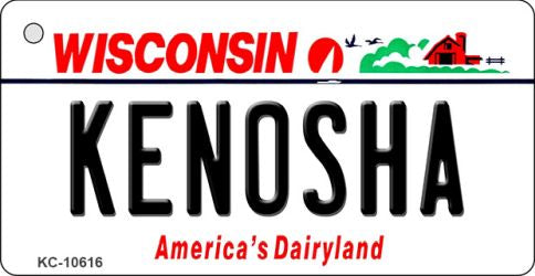 Kenosha Wisconsin License Plate Tag Novelty Key Chain KC-10616