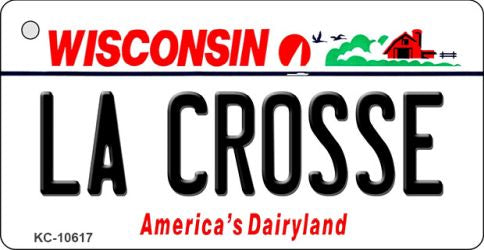 La Crosse Wisconsin License Plate Tag Novelty Key Chain KC-10617