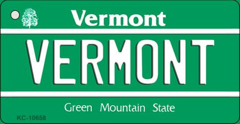 Vermont License Plate Tag Novelty Key Chain KC-10658