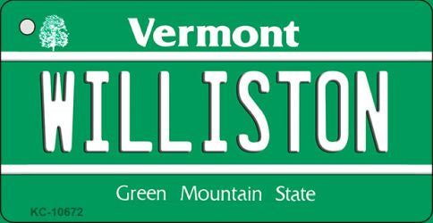 Williston Vermont State License Plate Tag Novelty Novelty Key Chain KC-10672