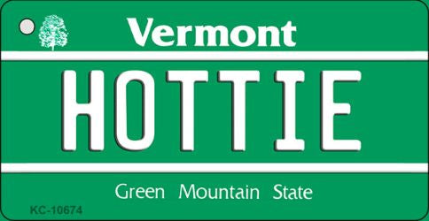 Hottie Vermont License Plate Tag Novelty Key Chain KC-10674