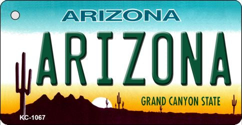 Arizona State License Plate Tag Key Chain KC-1067