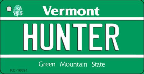 Hunter Vermont License Plate Tag Novelty Key Chain KC-10691