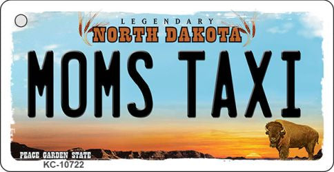 Moms Taxi North Dakota State License Plate Tag Key Chain KC-10722