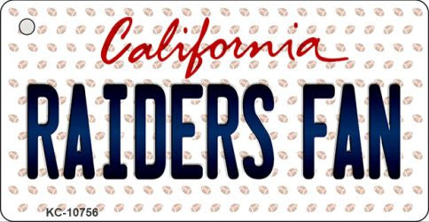 Raiders Fan California State License Plate Tag Key Chain KC-10756