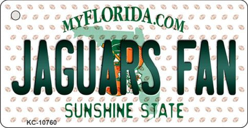 Jaguars Fan Florida State License Plate Tag Key Chain KC-10760