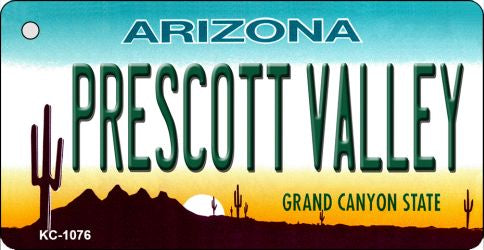 Prescott Valley Arizona State License Plate Tag Key Chain KC-1076