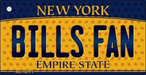 Bills Fan New York State License Plate Tag Key Chain KC-10771