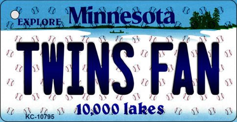 Twins Fan Minnesota State License Plate Tag Key Chain KC-10795