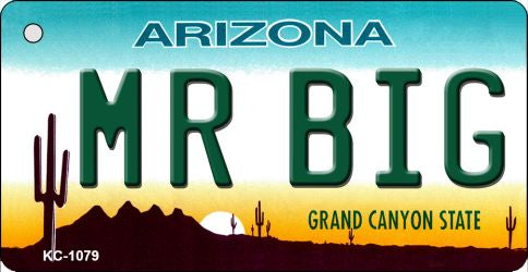 Mr. Big Arizona State License Plate Tag Key Chain KC-1079