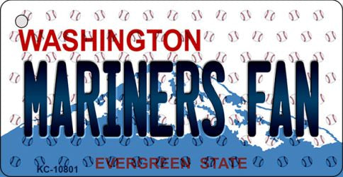 Mariners Fan Washington State License Plate Novelty Metal Key Chain KC-10801