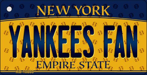 Yankees Fan New York State License Plate Tag Key Chain KC-10803