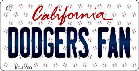 Dodgers Fan California State License Plate Tag Key Chain KC-10809