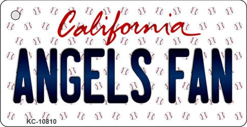 Angels Fan California State License Plate Tag Key Chain KC-10810