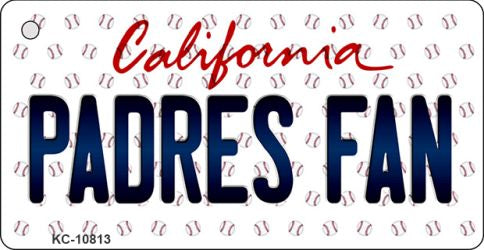 Padres Fan California State License Plate Tag Key Chain KC-10813
