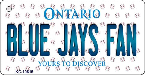 Blue Jays Fan Ontario State License Plate Tag Key Chain KC-10815