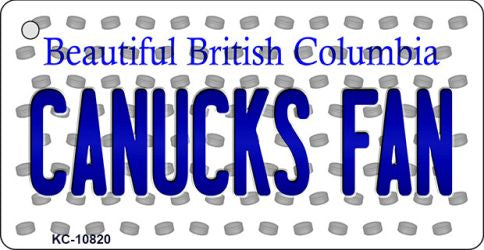 Canucks Fan British Columbia State License Plate Tag Key Chain KC-10820