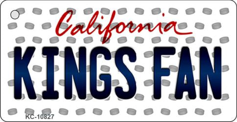 Kings Fan California State License Plate Tag Key Chain KC-10827
