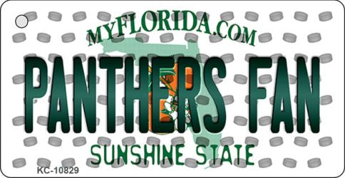 Panthers Fan Florida State License Plate Tag Key Chain KC-10829