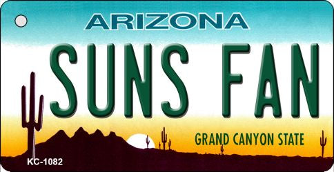 Suns Fan Arizona State License Plate Tag Key Chain KC-1082