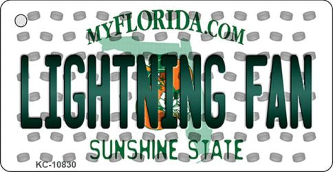 Lightning Fan Florida State License Plate Tag Key Chain KC-10830