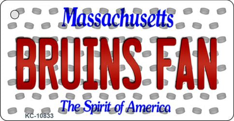 Bruins Fan Massachusetts State License Plate Tag Key Chain KC-10833