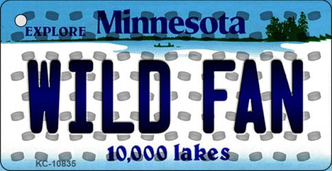 Wild Fan Minnesota State License Plate Tag Key Chain KC-10835