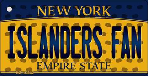 Islanders Fan New York State License Plate Tag Key Chain KC-10842