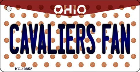 Cavaliers Fan Ohio State License Plate Tag Key Chain KC-10852