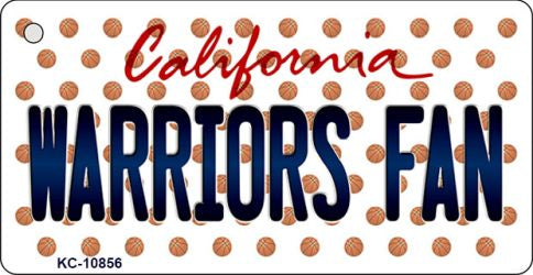 Warriors Fan California State License Plate Tag Key Chain KC-10856