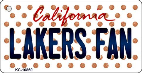 Lakers Fan California State License Plate Tag Key Chain KC-10860