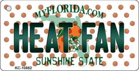 Heat Fan Florida State License Plate Tag Key Chain KC-10862