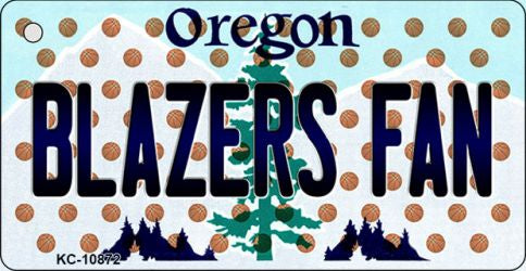 Blazers Fan Oregon State License Plate Tag Key Chain KC-10872