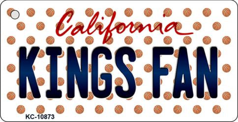 Kings Fan California State License Plate Tag Key Chain KC-10873