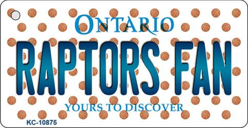 Raptors Fan Ontario State License Plate Tag Key Chain KC-10875