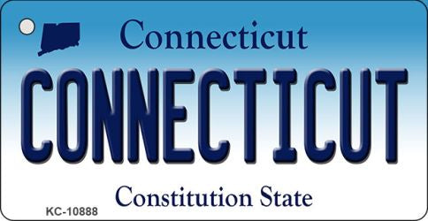 Connecticut State License Plate Tag Key Chain KC-10888