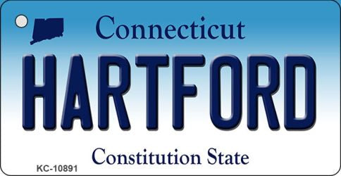 Hartford Connecticut State License Plate Tag Key Chain KC-10891