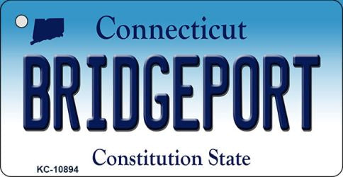 Bridgeport Connecticut State License Plate Tag Key Chain KC-10894