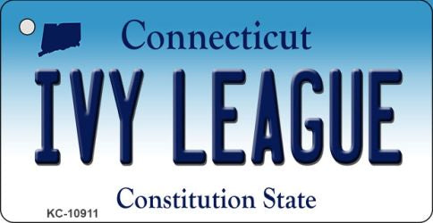 Ivy League Connecticut State License Plate Tag Key Chain KC-10911