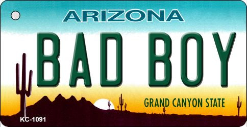 Bad Boy Arizona State License Plate Tag Key Chain KC-1091